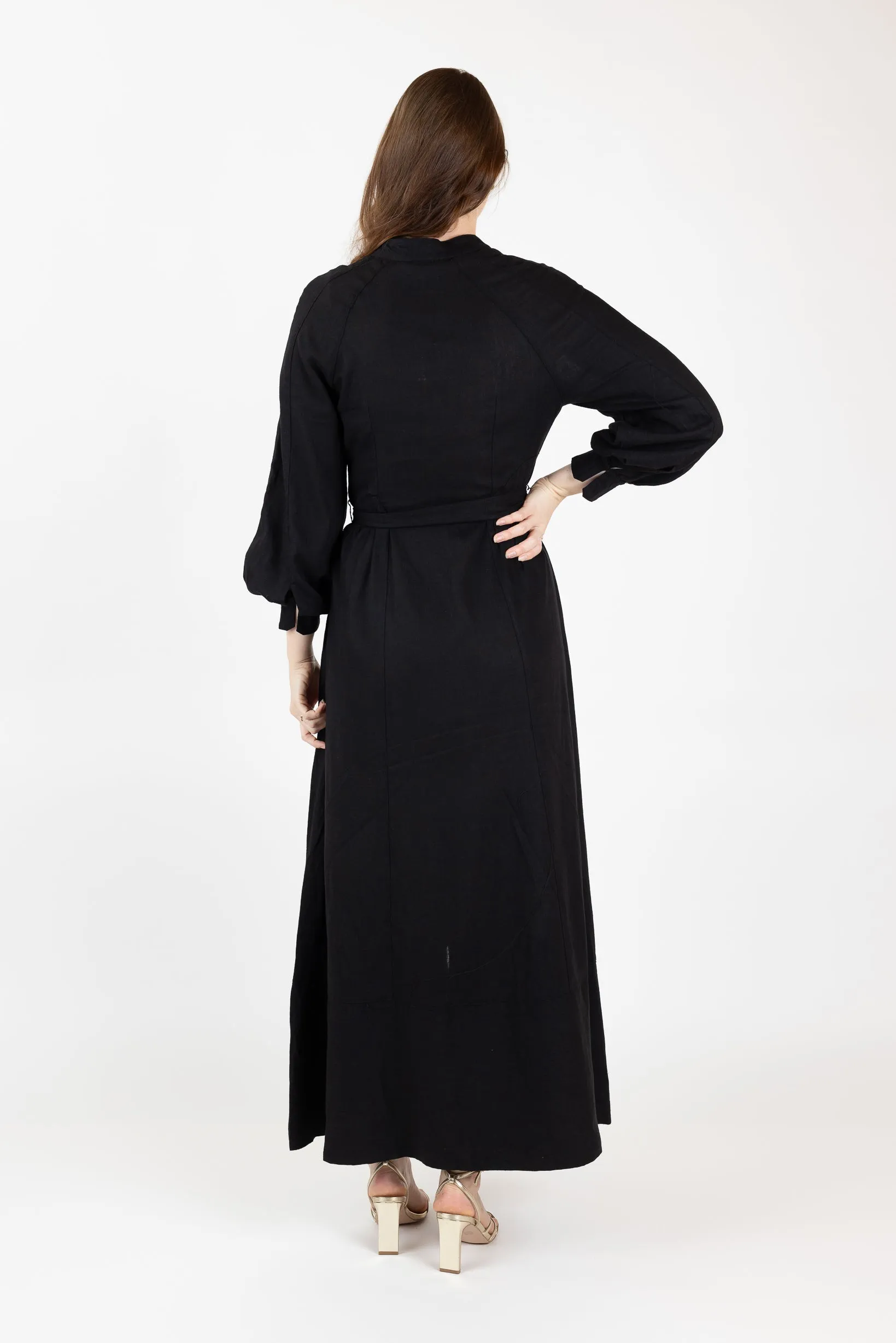 The Grand Adella Linen Maxi Dress