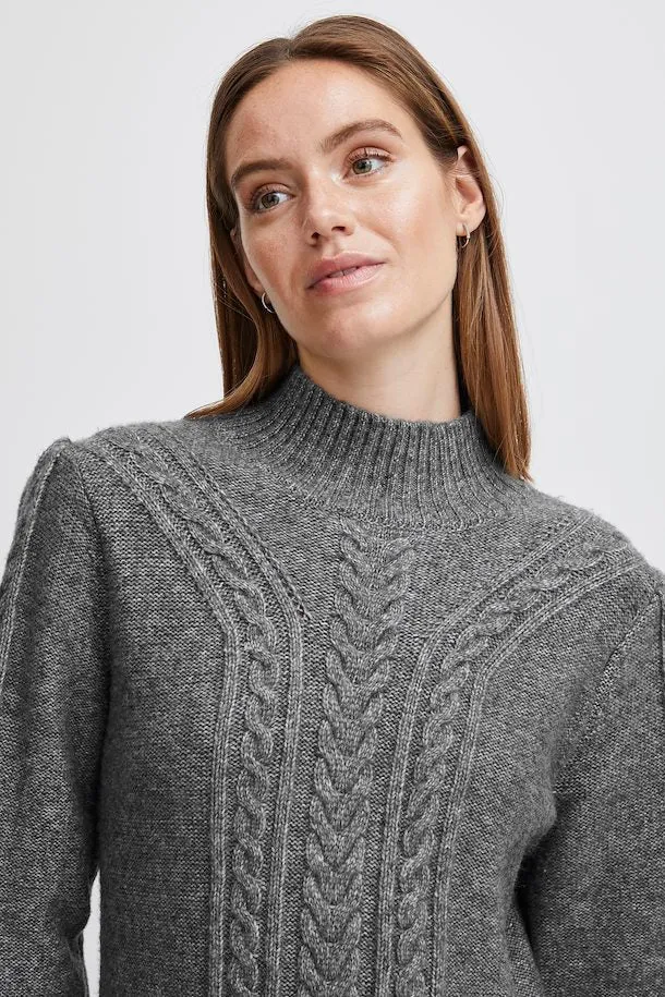 The Mania Cableknit Sweater Dress - PLUS