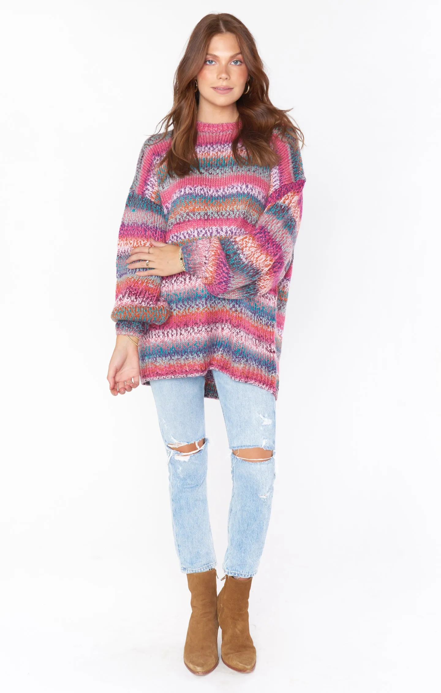 Timothy Tunic Sweater ~ Ombre Space Dye Knit