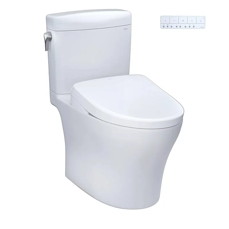 TOTO Aquia IV Cube Washlet  S7 Two-Piece 1.28 & 0.9 GPF