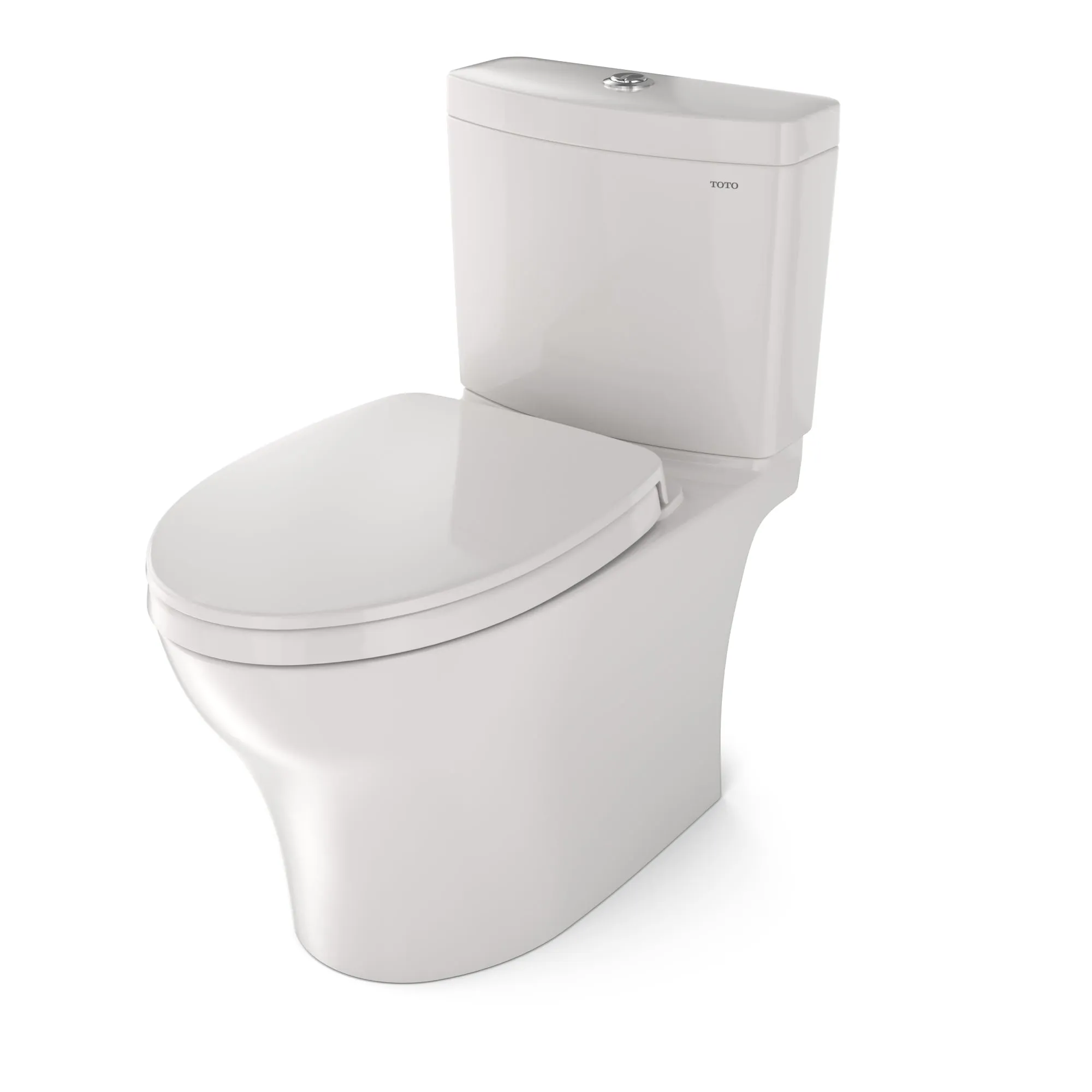 TOTO MS446124CEMGN#11 Aquia IV WASHLET  Two-Piece Elongated Dual Flush Toilet in Colonial White