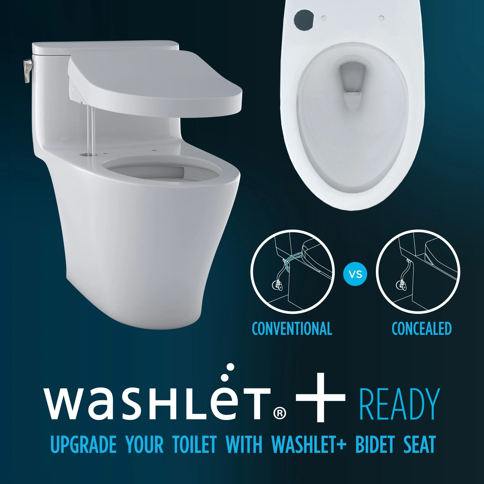 TOTO MS446124CEMGN#11 Aquia IV WASHLET  Two-Piece Elongated Dual Flush Toilet in Colonial White