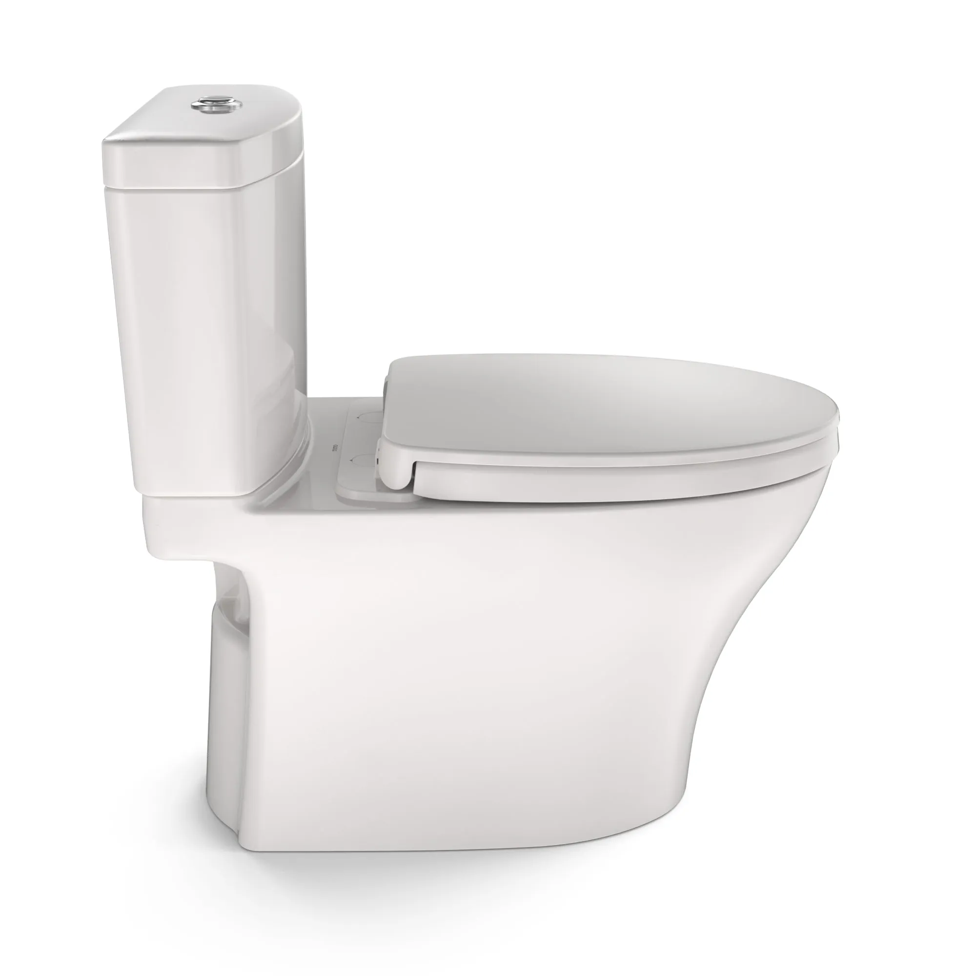 TOTO MS446124CEMGN#11 Aquia IV WASHLET  Two-Piece Elongated Dual Flush Toilet in Colonial White