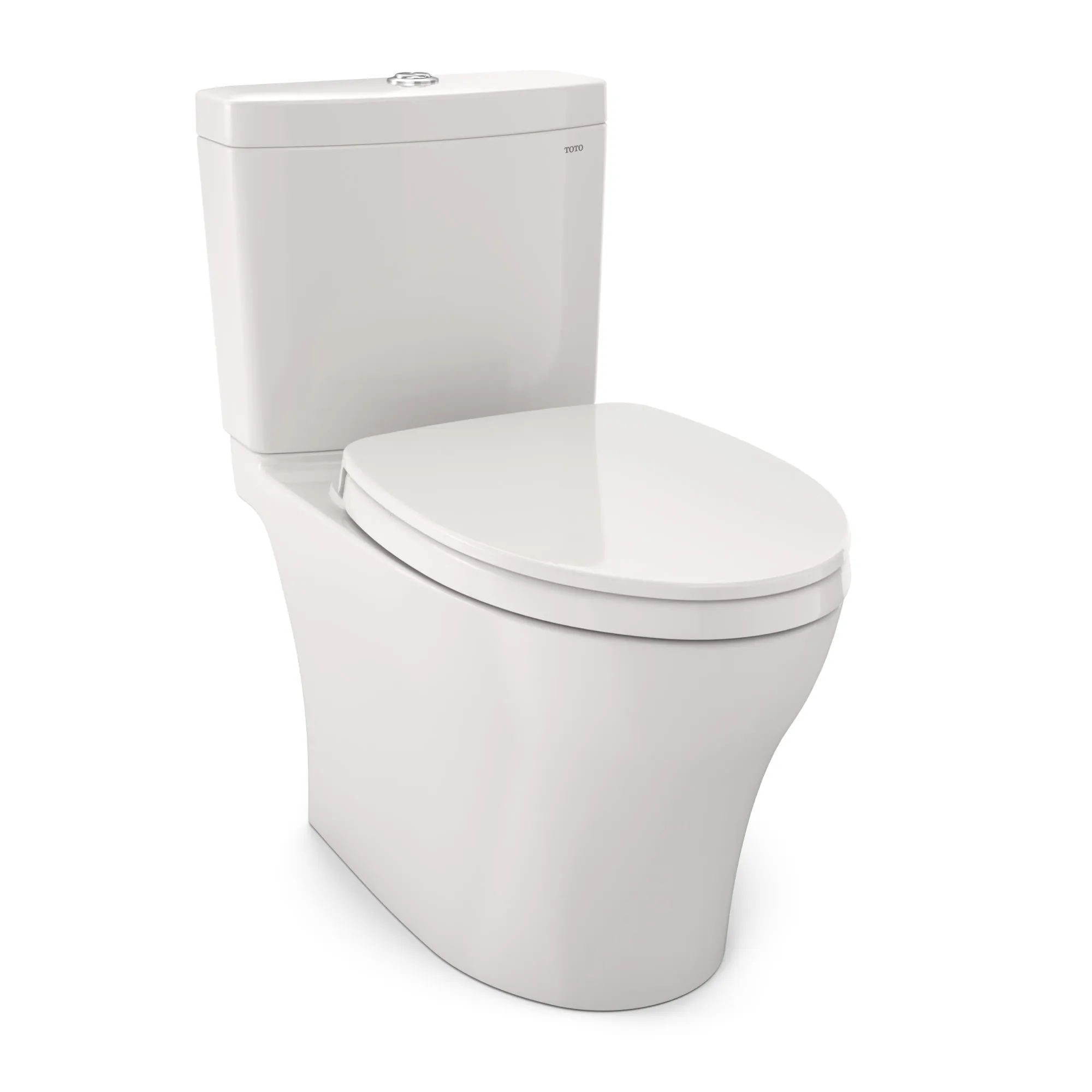 TOTO MS446124CEMGN#11 Aquia IV WASHLET  Two-Piece Elongated Dual Flush Toilet in Colonial White