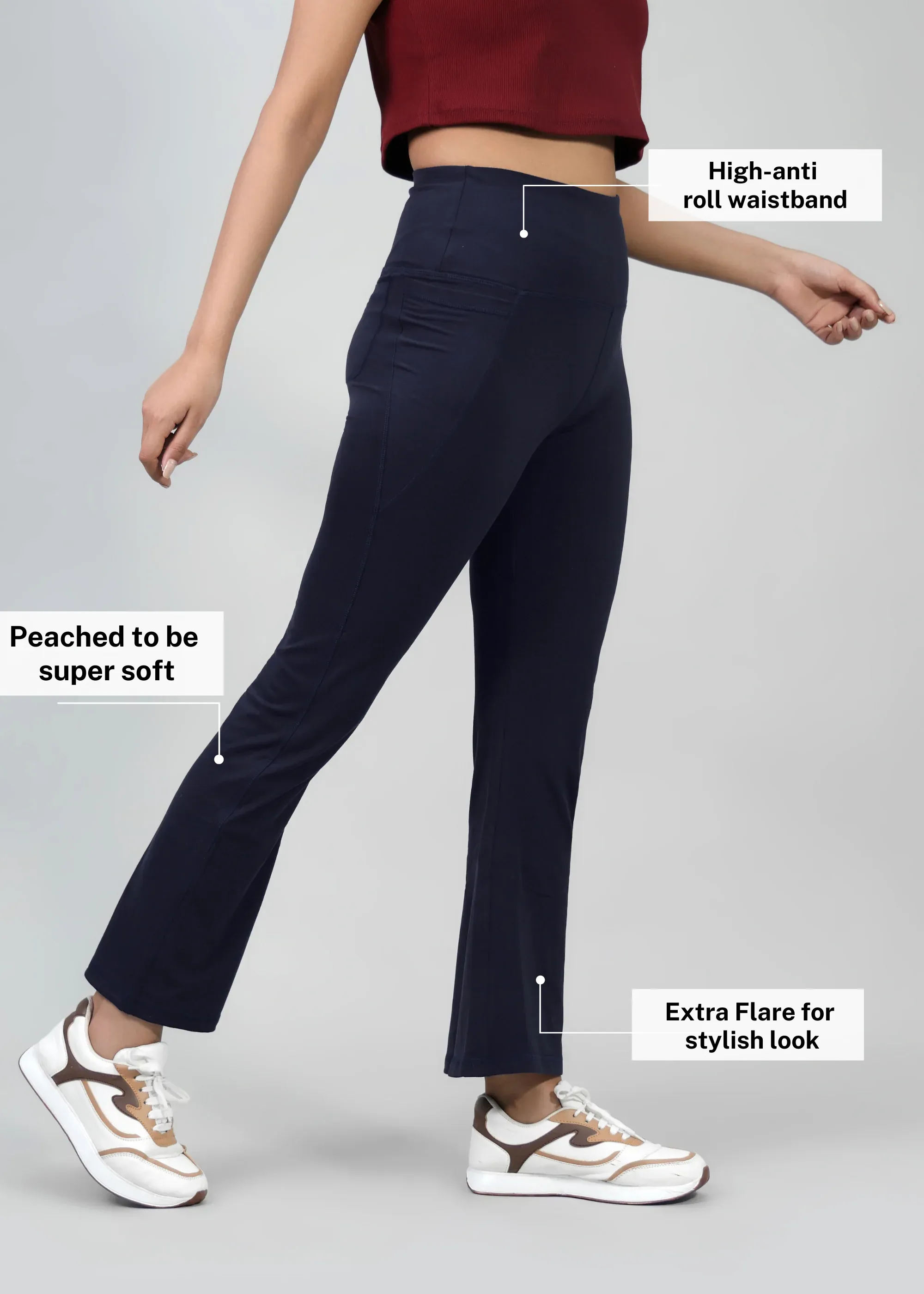 TrendyTwirl Flare Pants