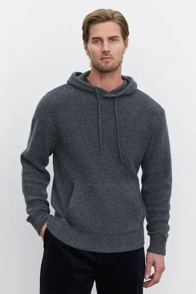 Velvet by Graham & Spencer Men's Shane Sweater Hoodie | Charcoal