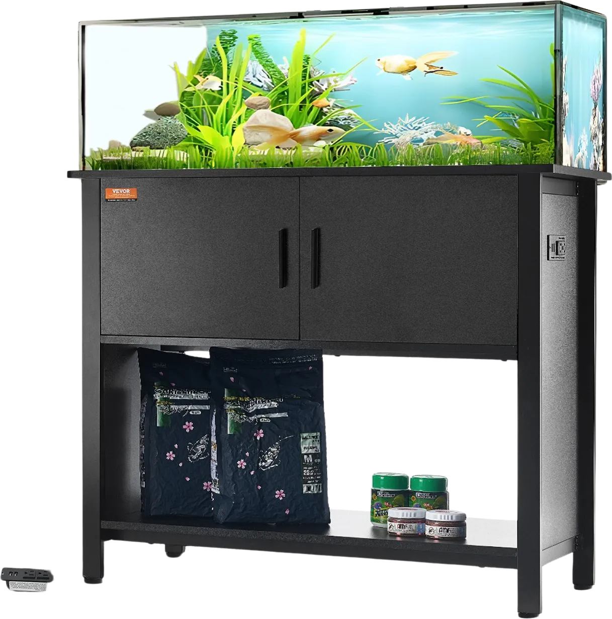 Vevor Aquarium Stand 40 Gallon 335 Lbs. Capacity 36.6" x 18.9" x 31.5" with Storage Cabinet New