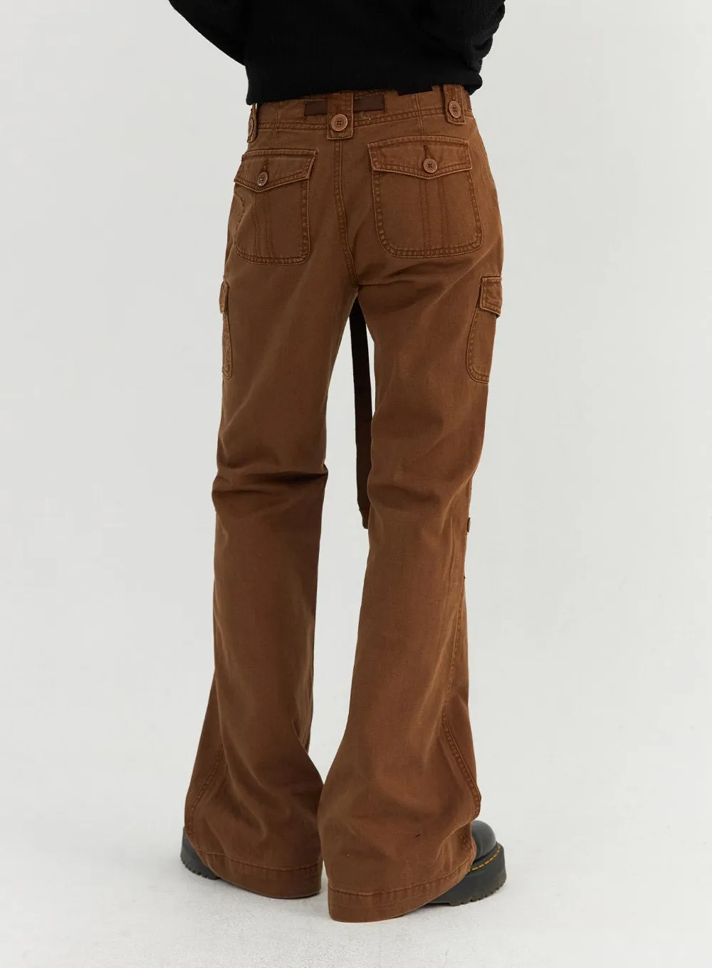 Waist Tie Flared Pants CO319