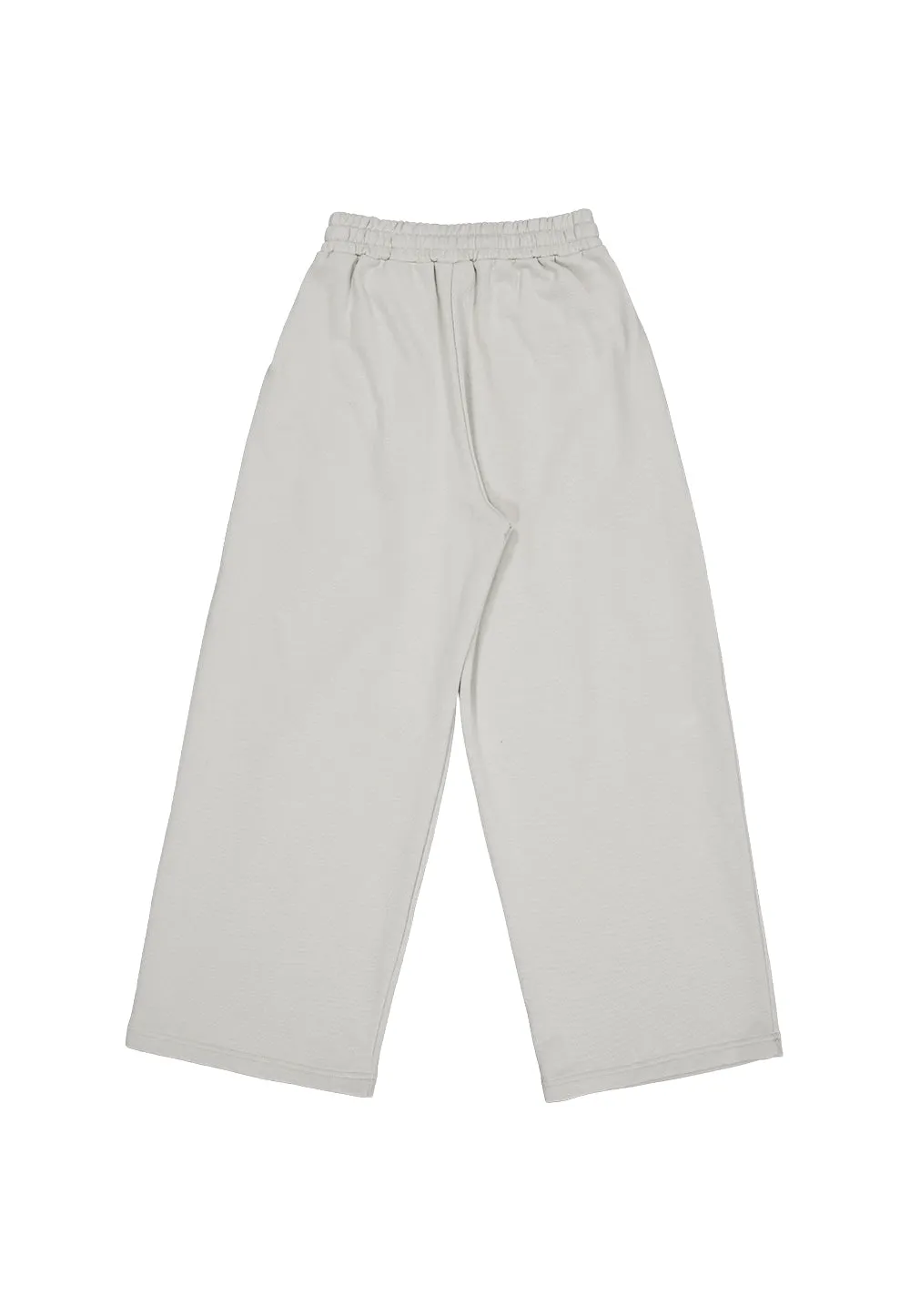 WAL signature tuck wide pants light grey