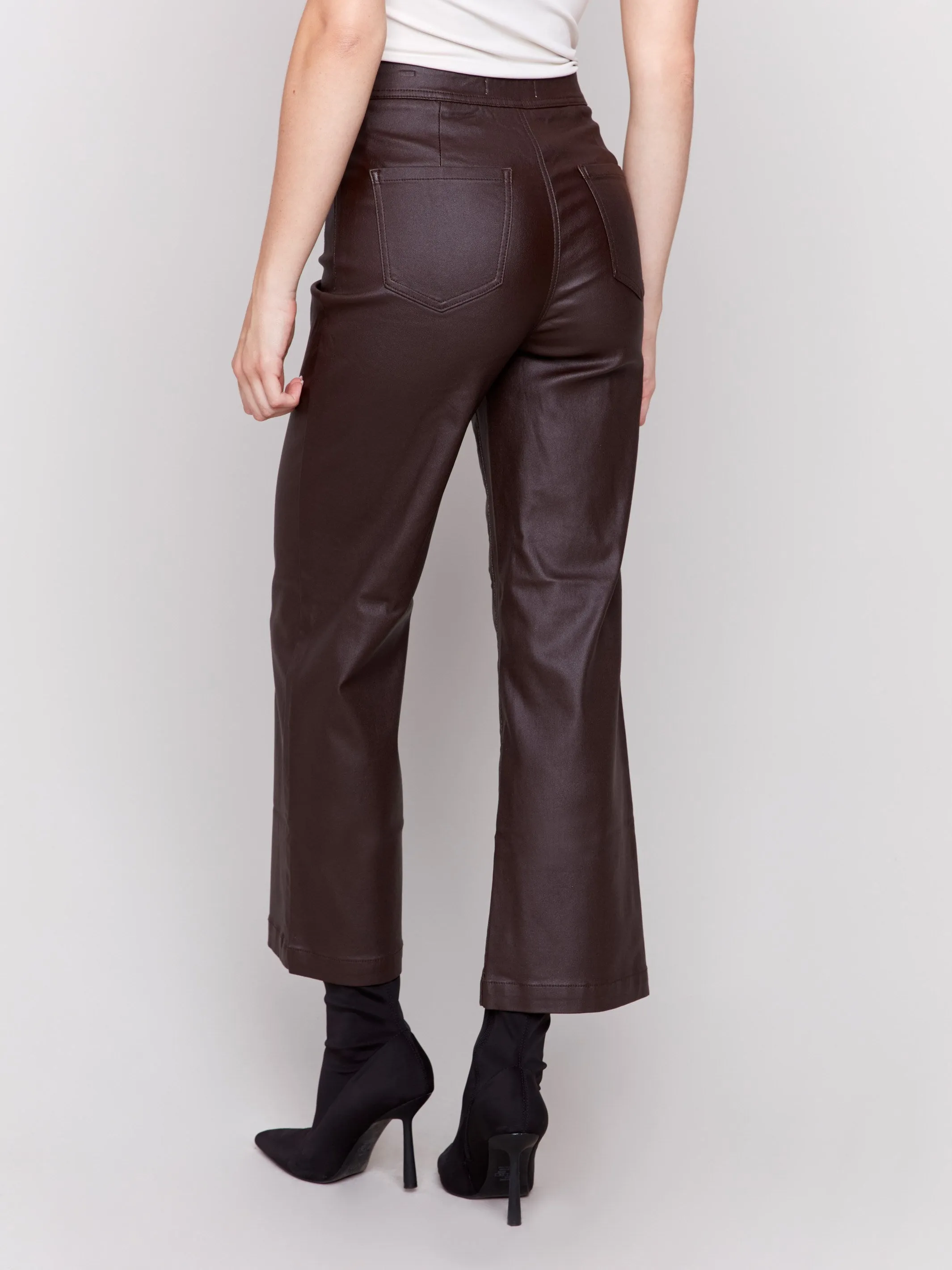 Wax Flared Pants - Mocha