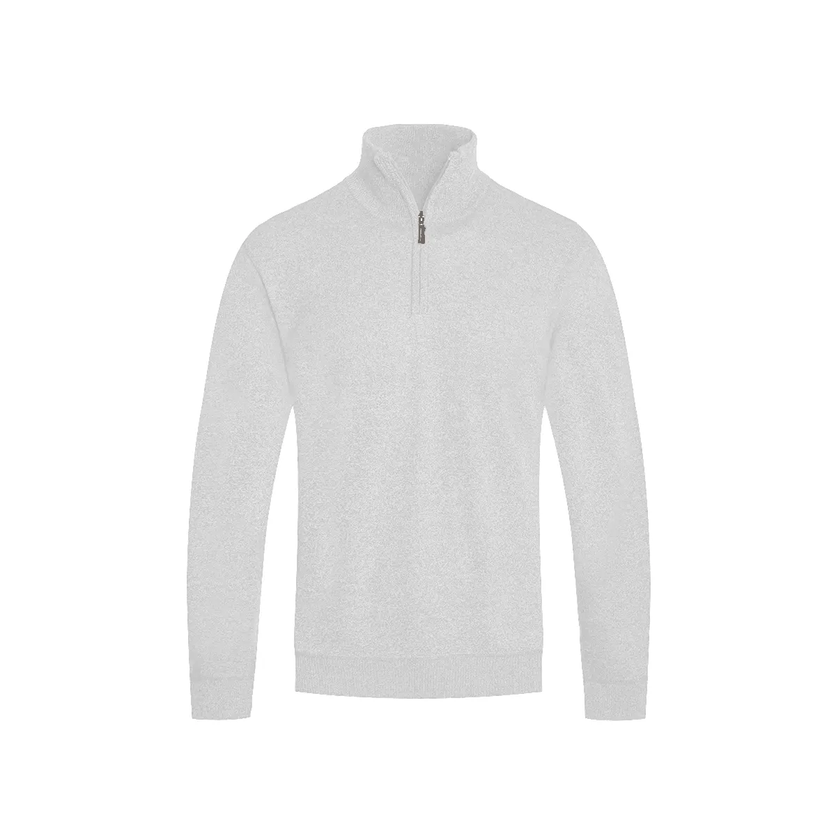 White Quarter Zip Sweater