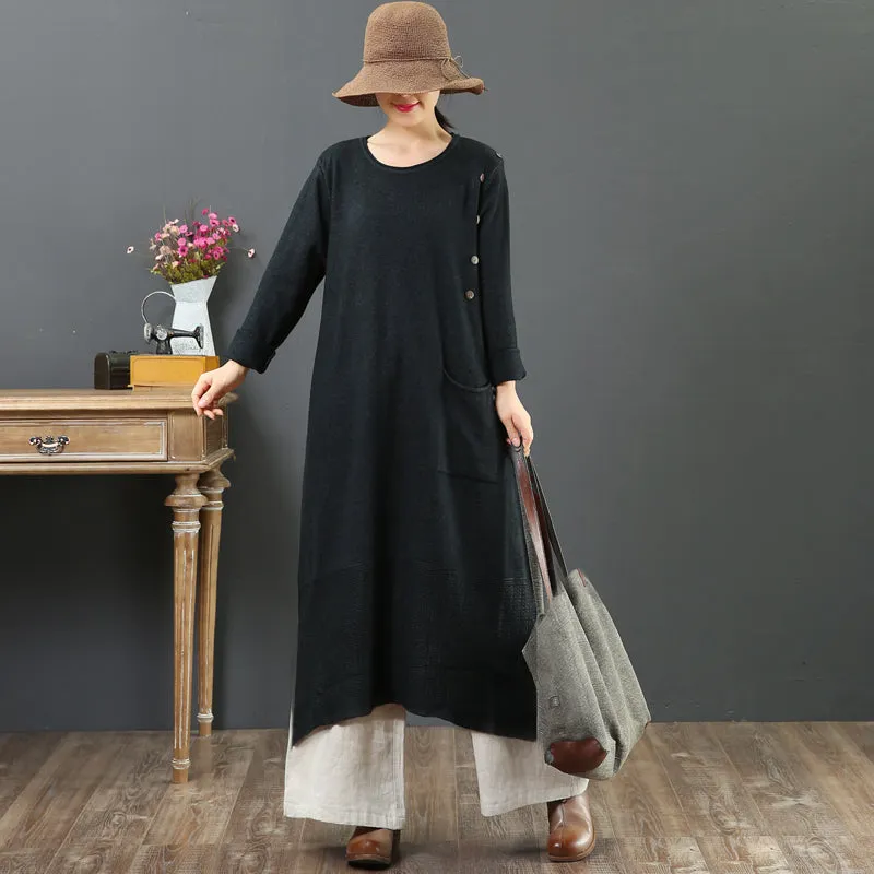 Women's Plus Size Asymmetrical Sweater Dress