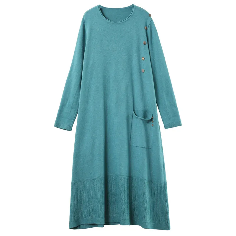 Women's Plus Size Asymmetrical Sweater Dress