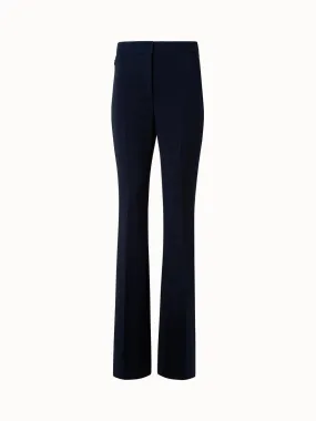 Wool Double-Face Stretch Bootcut Pants