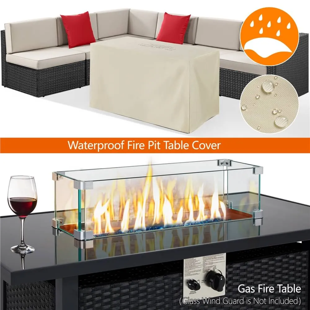 Yaheetech 43’’ Propane Fire Pit Table